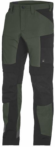 LEO Bundhose Stretch oliv-schwarz / kurze Schrittlänge