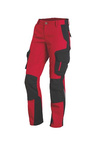 ALMA Damen Bundhose rot-schwarz