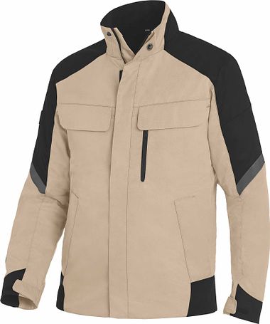 FRANK Arbeitsjacke beige-schwarz