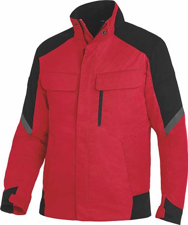 FRANK Arbeitsjacke rot-schwarz