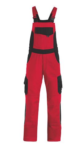 ECKHARD Latzhose rot-schwarz