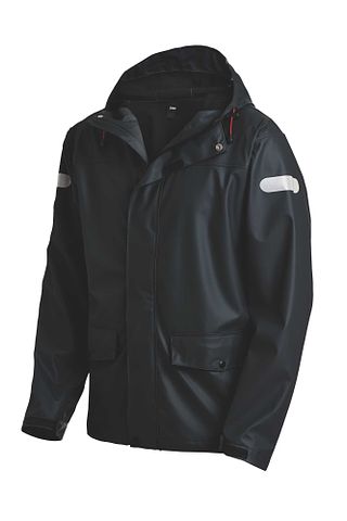 RAINER Regenjacke PU Stretch schwarz