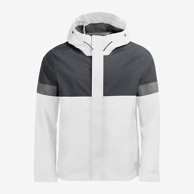 LUCA Leichte Shell Jacke weiss-anthrazit