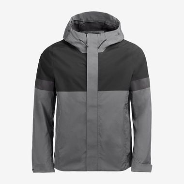 LUCA Leichte Shell Jacke grau-schwarz