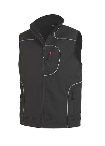 MARTIN Softshell-Weste schwarz