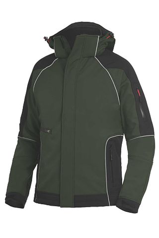 WALTER Wintersoftshelljacke oliv-schwarz