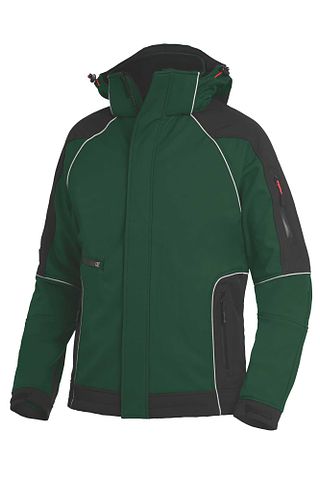 WALTER Wintersoftshelljacke grün-schwarz