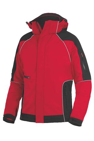 WALTER Wintersoftshelljacke rot-schwarz