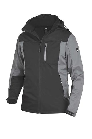 JANNIK Softshelljacke grau-schwarz