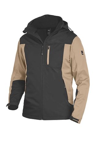 JANNIK Softshelljacke beige-schwarz