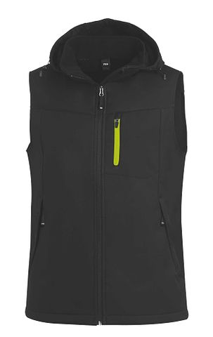 JUSTUS Softshellgilet schwarz