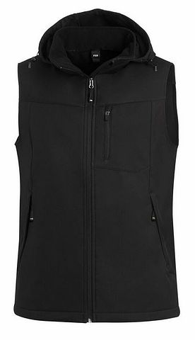 JUSTUS Softshellgilet schwarz