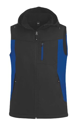 JUSTUS Softshellgilet royal-schwarz