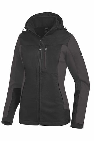 JULIA Damen Softshelljacke anthrazit-schwarz