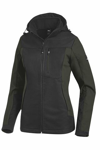 JULIA Damen Softshelljacke oliv-schwarz