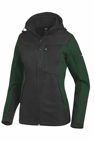 JULIA Damen Softshelljacke grün-schwarz