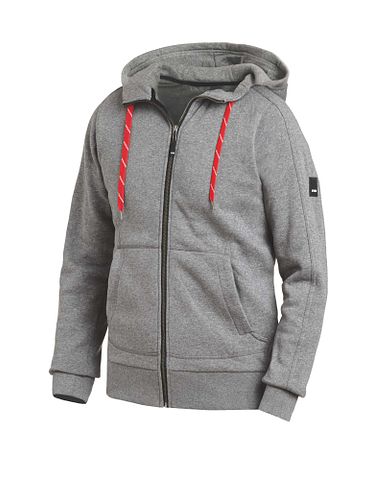 BENNO Sweater-Jacke mit Kapuze grau