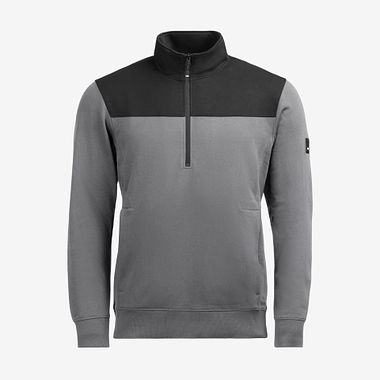 ROB Zip-Sweatshirt grau-schwarz