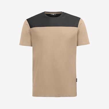 KNUT T-Shirt beige-schwarz