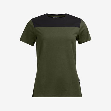 KIRA Damen T-Shirt oliv-schwarz