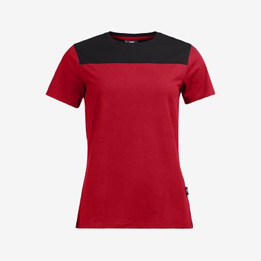 KIRA Damen T-Shirt rot-schwarz